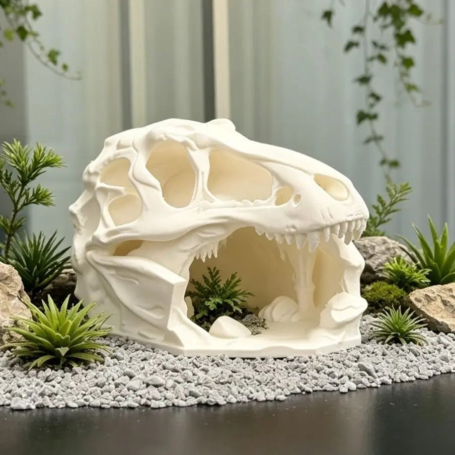 Reptile Cave Hideout Shelter Climbing Pet House Aquarium Tank Landscape Fish Tank Decor for Lizard Snake Tortoise Small Fish