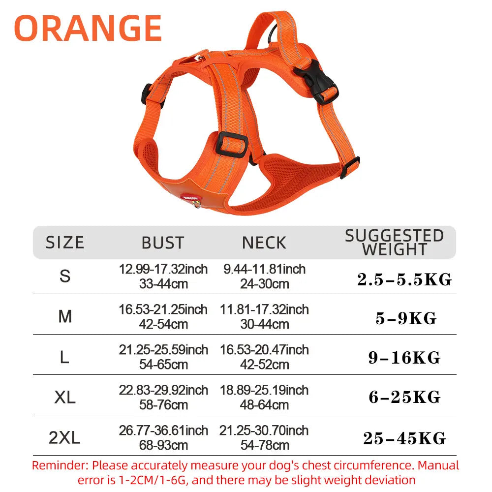 Reflective Tactical Dog Harness for Medium Large Dogs