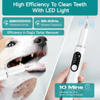 Ultrasonic Dog Tooth Cleaner with LED Light