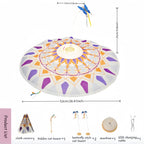USB Rechargeable Cat Teaser Toy with Rotating Feathers