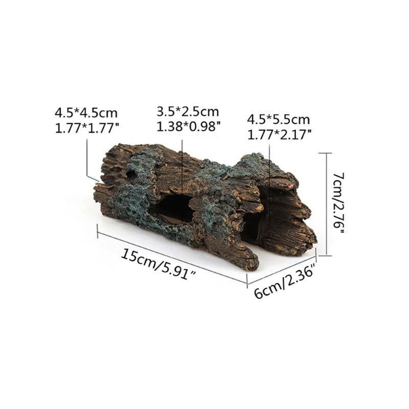 Rock Hideout Habitat Decoration Non Toxic Resin Realistic Cave for Pocket Pets Small Amphibians Spiders Iguanas