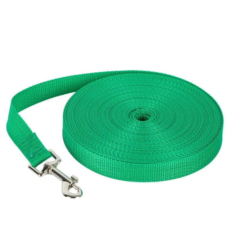 Nylon Extra Long Dog Leash for Training and Outdoor Use
