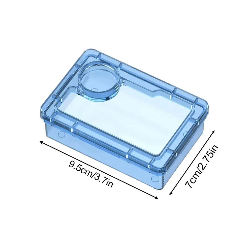 Escape Proof Reptile Food Dish Compartment Feeding Bowl For Leopard Gecko Hermit Crab Frog Spider Chameleon Iguana Lizard Tank