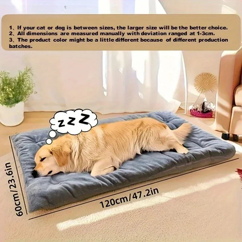 Large Plush Dog Bed Sofa Thickened Fiber Pet Mat