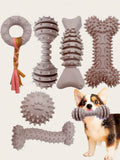 Cute Chew Rubber Toys for Small Dogs - 4Pcs Set