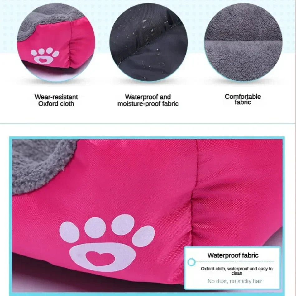 Large Cotton Dog Sofa Bed - Washable & Waterproof