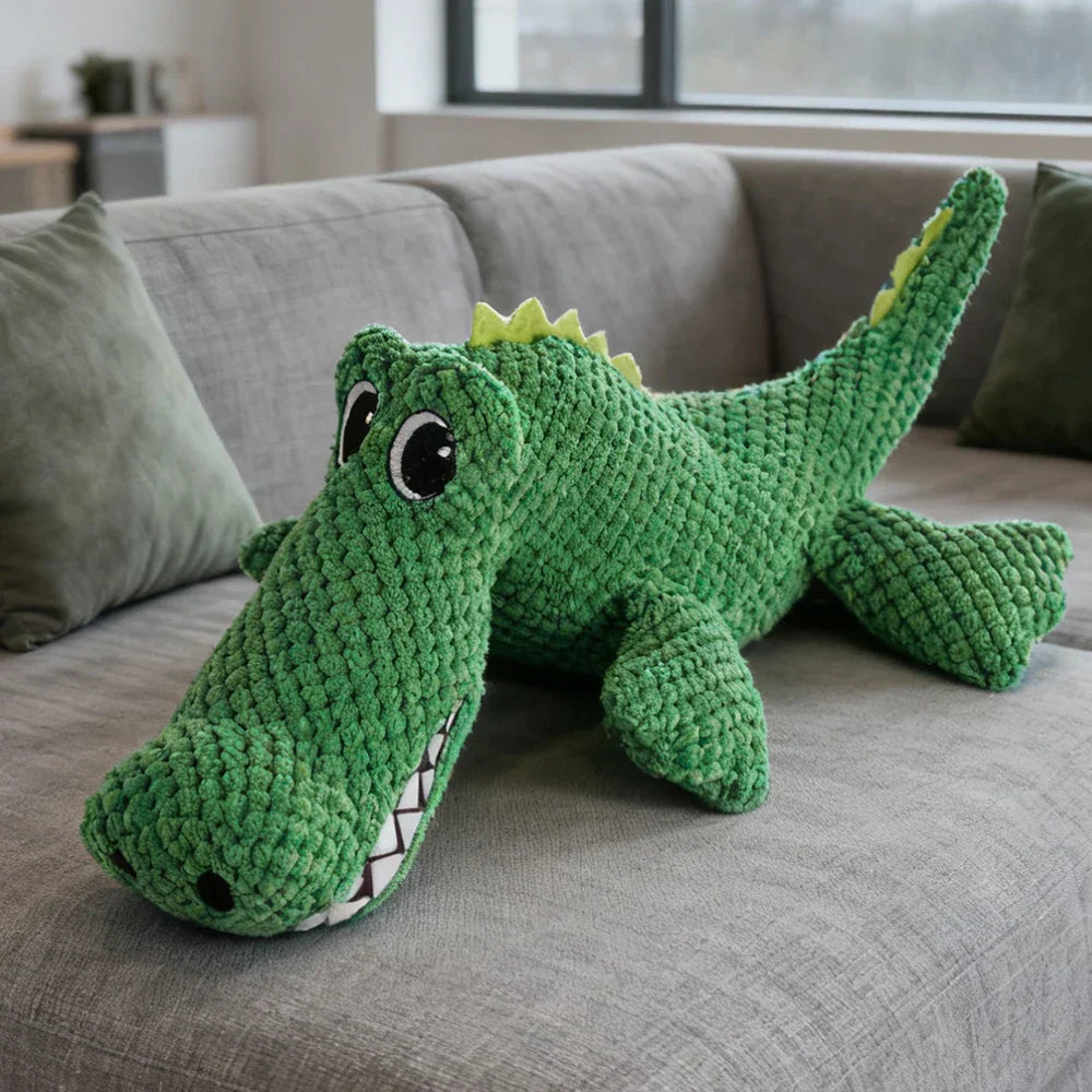 Dinosaur Plush Interactive Dog Toy with Sound