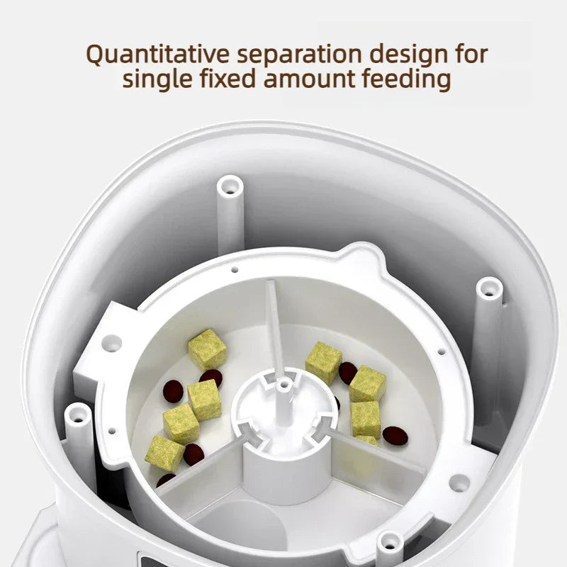 Automatic Pet Feeder 4L with Stainless Steel Bowl