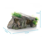 Reptile Hiding Hole Climbing Sunbathing Platform Turtle Hiding Hole Resin Decoration And Scenery Fish Tank Aquarium Landscape