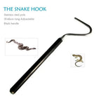 Portable Adjustable Snake Hook Stainless Steel Retractable Reptile Catcher Long Handle Non Slip Grip Snake Catching Tool Outdoor