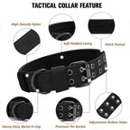 Durable Nylon Tactical Dog Collar for Medium Large Dogs