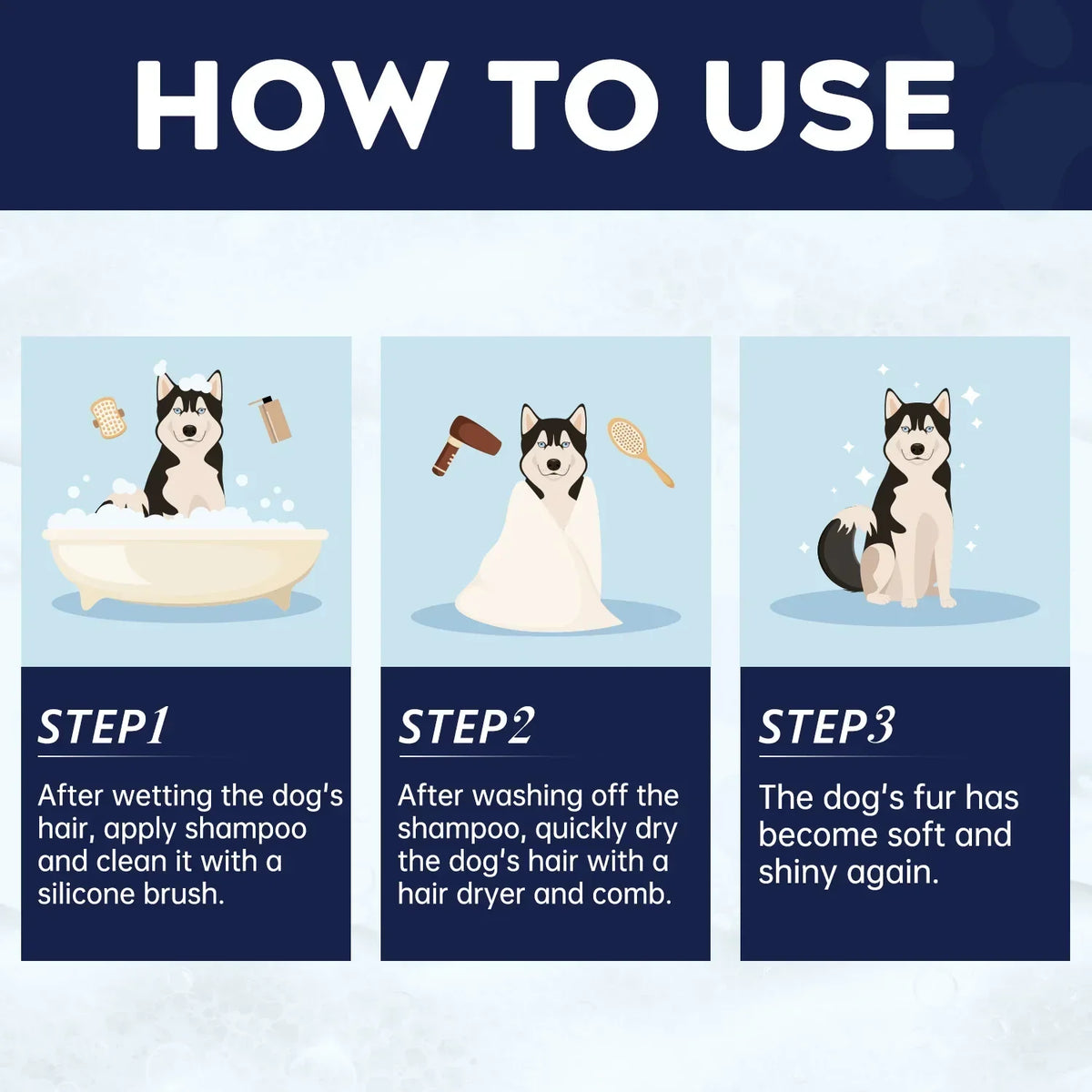 Pet Shampoo for Cats and Dogs - 200ml Odor Removal