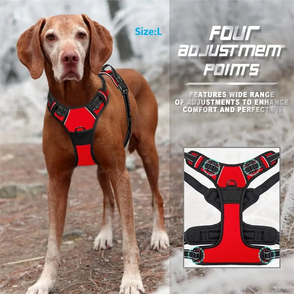 Leather Dog Vest Harness and Accessories Set