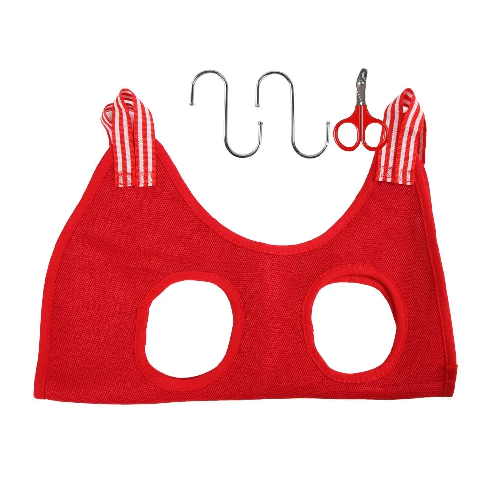 Grooming Hammock for Cats - Polyester Nail Cutting Bag