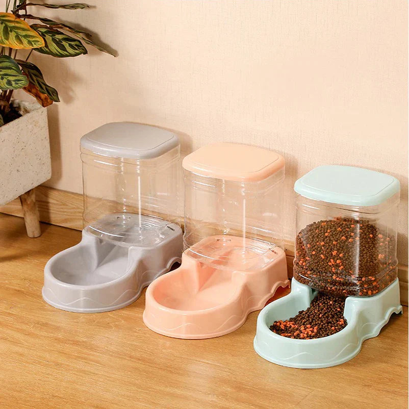 Automatic Cat and Dog Feeder 3.8L Plastic Quadrate Bowl
