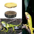 Reptile Bowl Resin Aquarium Pet Reptile Feeder Bowl Basin Food Water Pot Reptile Turtle Tortoise Scorpion Lizard Crabs Supplies