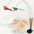 Cat Teasing Stick Set with Strong Suction Cup and Bell