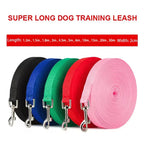 Nylon Extra Long Dog Leash for Training and Outdoor Use