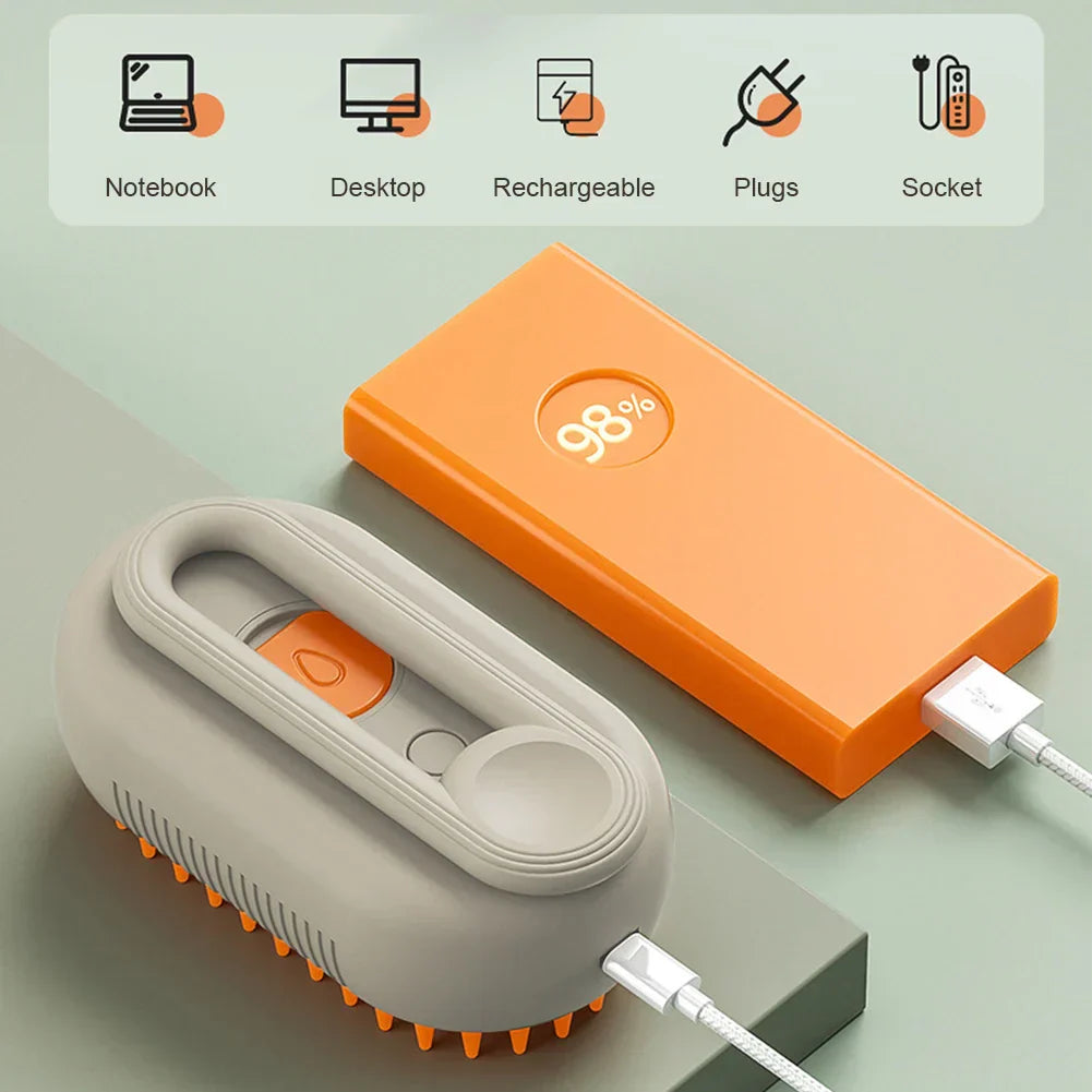 Electric Pet Cleaning Brush for Dogs and Cats