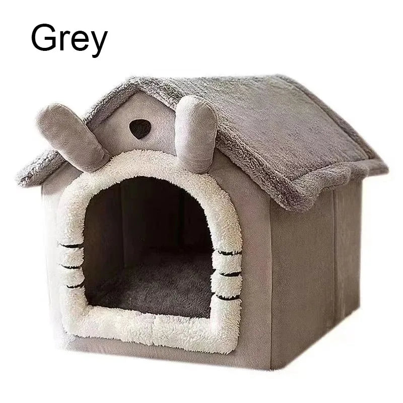 Cozy Cave Cat Bed - Indoor Deep Sleep Nest for Pets