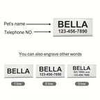 Personalized Nylon Cat Collar with Bell and Engraved Tag